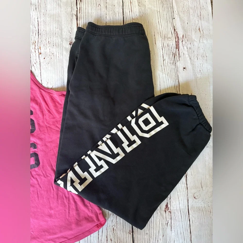 PINK Victoria's Secret Pink Tank and Black Sweatpants Set - Picture 3 of 6